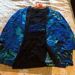 Pants, top, & cardigan set from perceptions